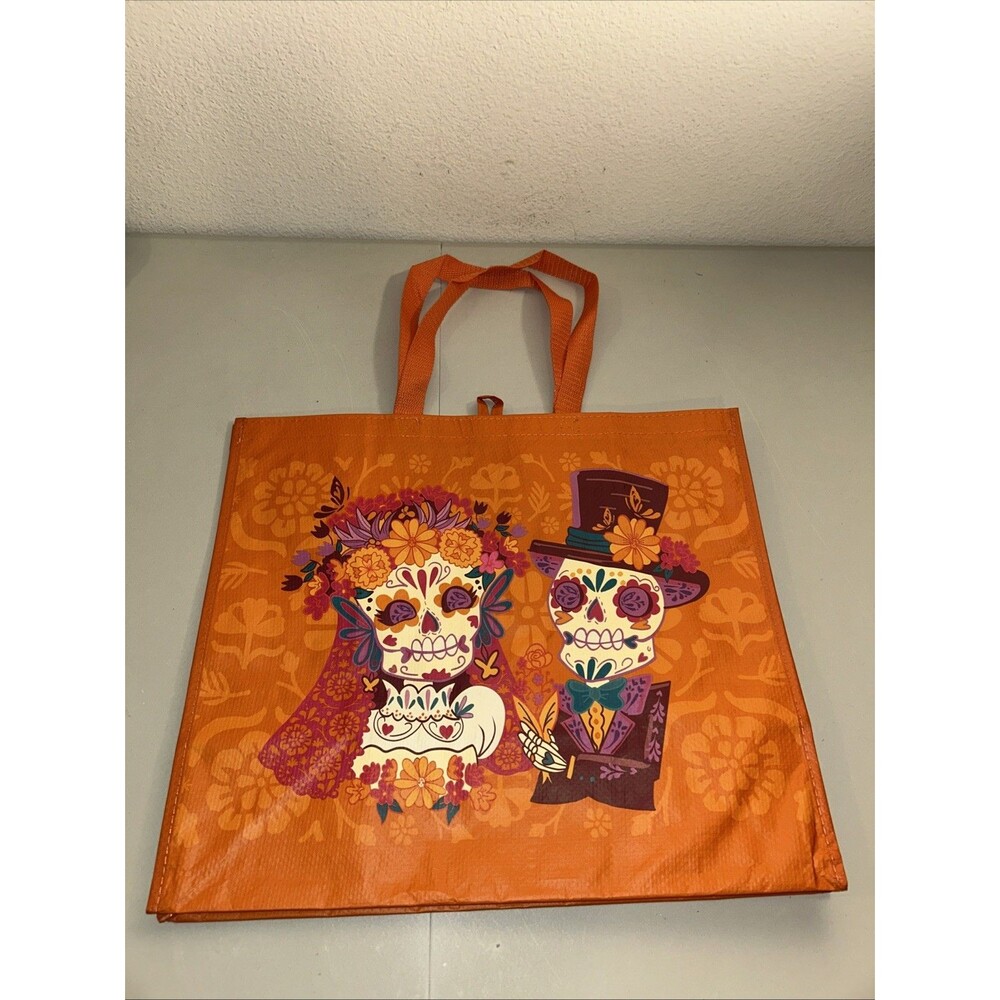 16x18 Dias De Los Muertos Day Of The Dead Skeletons Reusable Shopping Bag